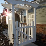 white vinyl elegant arbors